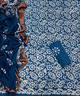 Block Print Elegant Cotton Suit Set - Yanchi